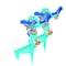 Snow Joe Aqua Joe Indestructible Zinc Impulse 360degree Sprinkler W Step Spike AJ-ISH-2PK - alternate 1